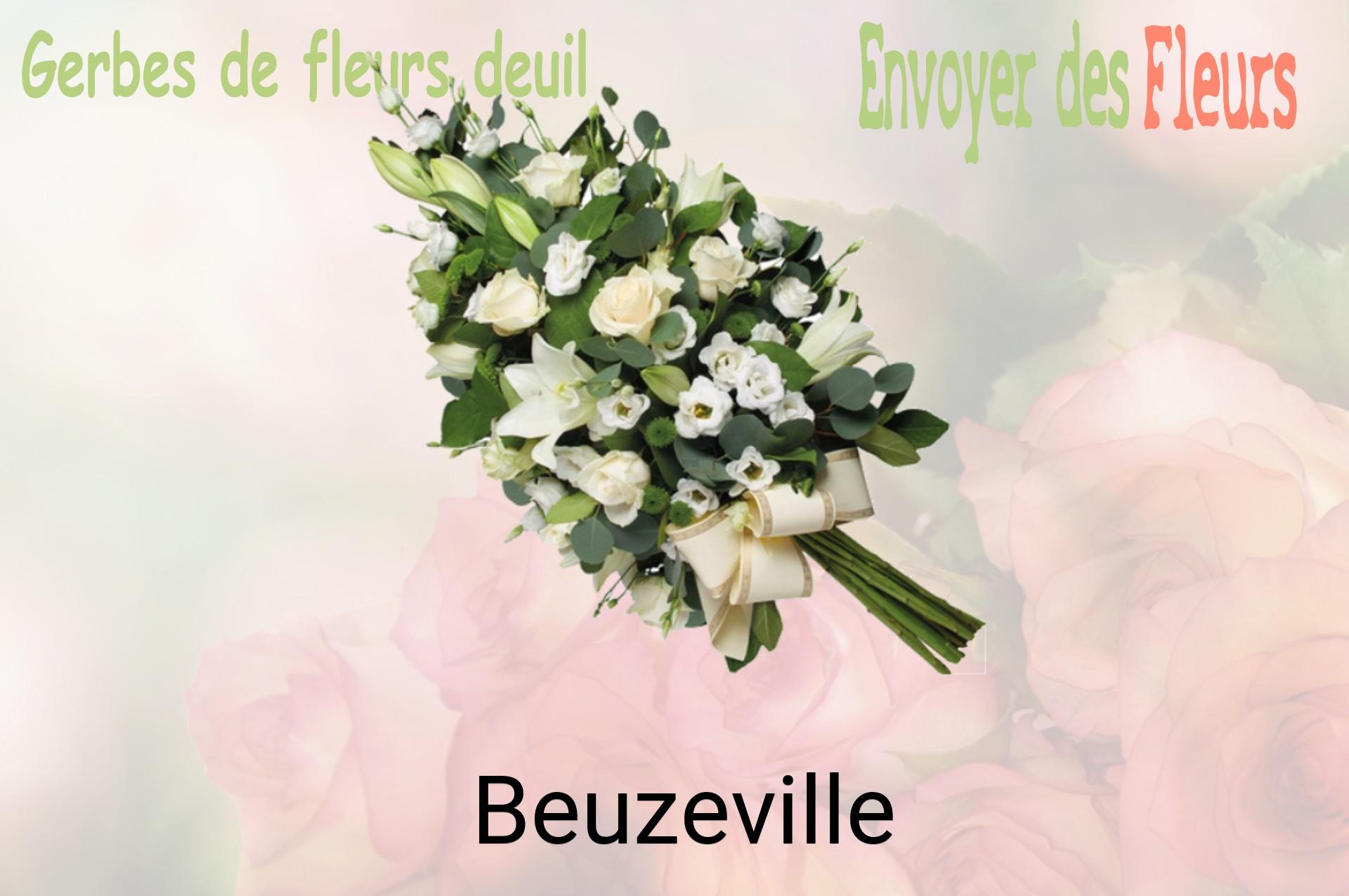 Gerbe de fleurs de deuil livrée à Beuzeville